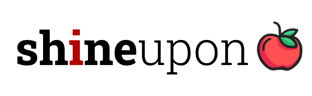 ShineUpon logo with red apple
